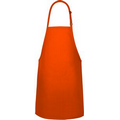 F33L Designer Orange Long No Pocket Bib Apron